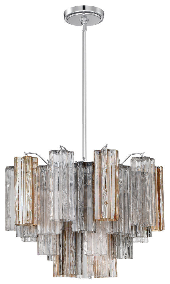 CRYSTORAMA Addis 6 Light Polished Chrome Chandelier