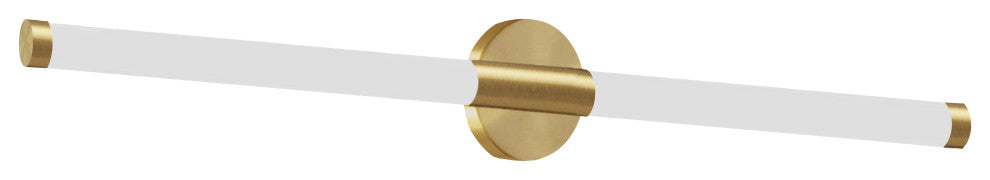 Corvette Modern 1 Light Aged Brass White Metal Vanity
