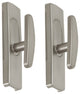 Wall Hooks with Screws, Set of 2, Satin Nickel