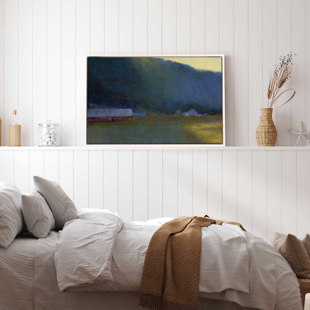 "Riverside Journey" - Peaceful River Landscape Canvas Art
