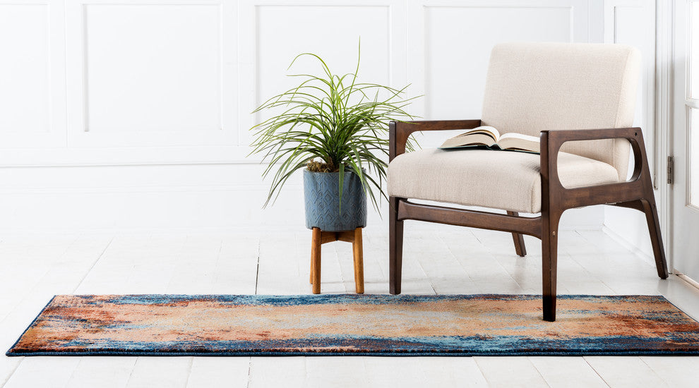 Unique Loom Brick Red Thames Mystic 2' 0 x 6' 0 Runner Rug