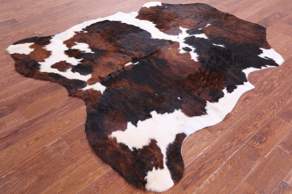 Tricolor Natural Cowhide Rug 6' 10" X 6' 2" C1860