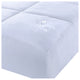 Lotus Home Microfiber Water and Stain Resistant Mattress Pad, White, Cal King