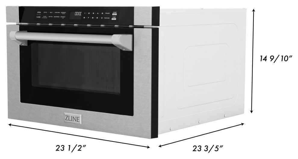 24" Built-in Microwave Drawer in Fingerprint Resistant  Stainless Steel
