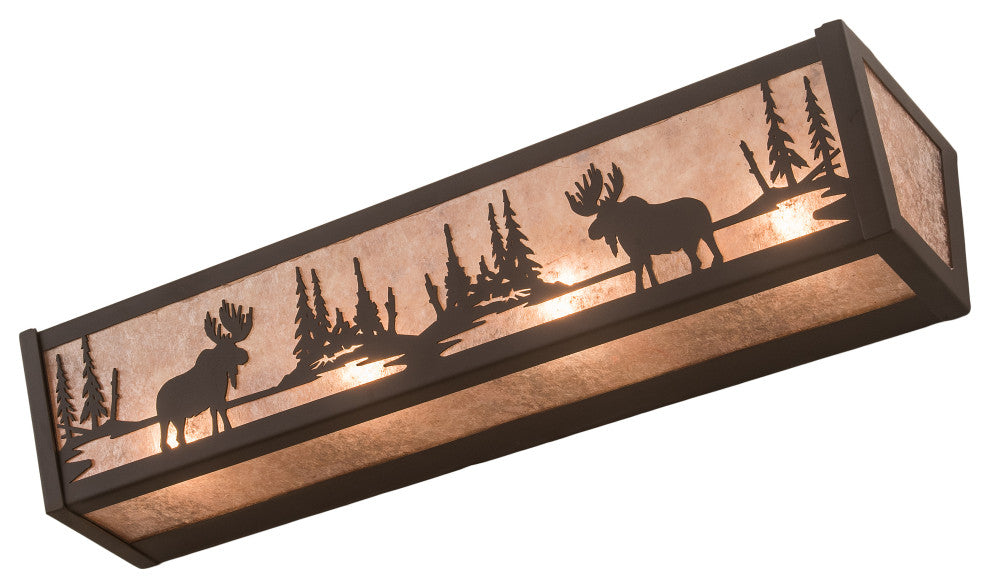 24 Wide Moose at Lake Vanity Light