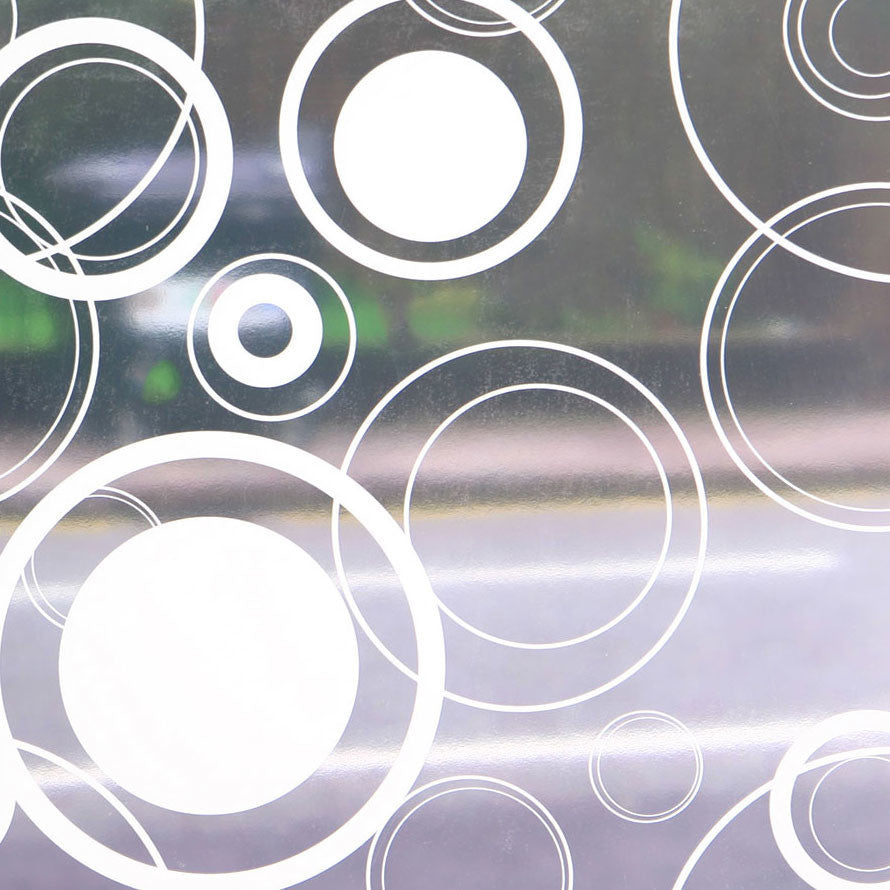 Retro Dots Sheer Window Film, 48"x84"