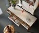 T15 Bedroom Make-up Vanity 55", Glossy Finish
