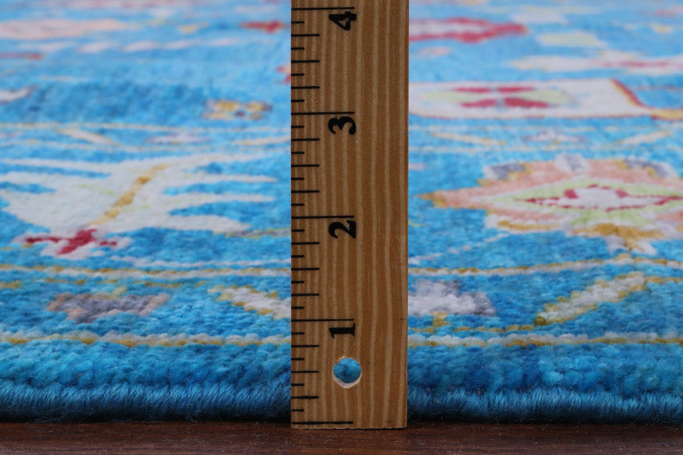 9' Square Turkish Oushak Hand Knotted Rug - Q13326