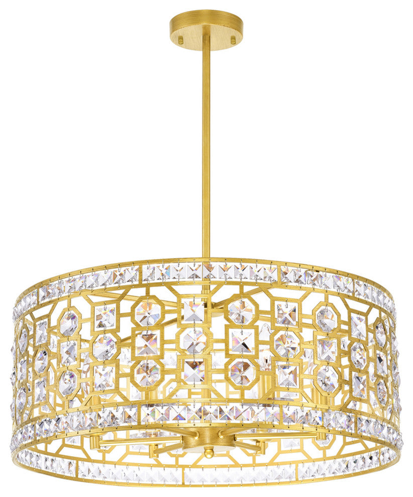 Belinda 6 Light Chandelier With Champagne Finish