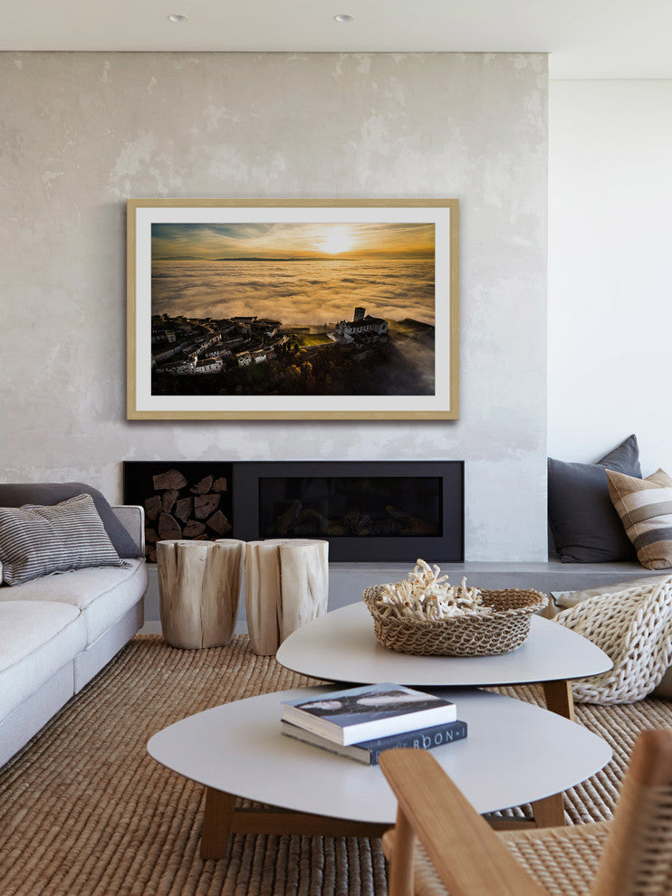 "In the Clouds" Framed Painting Print