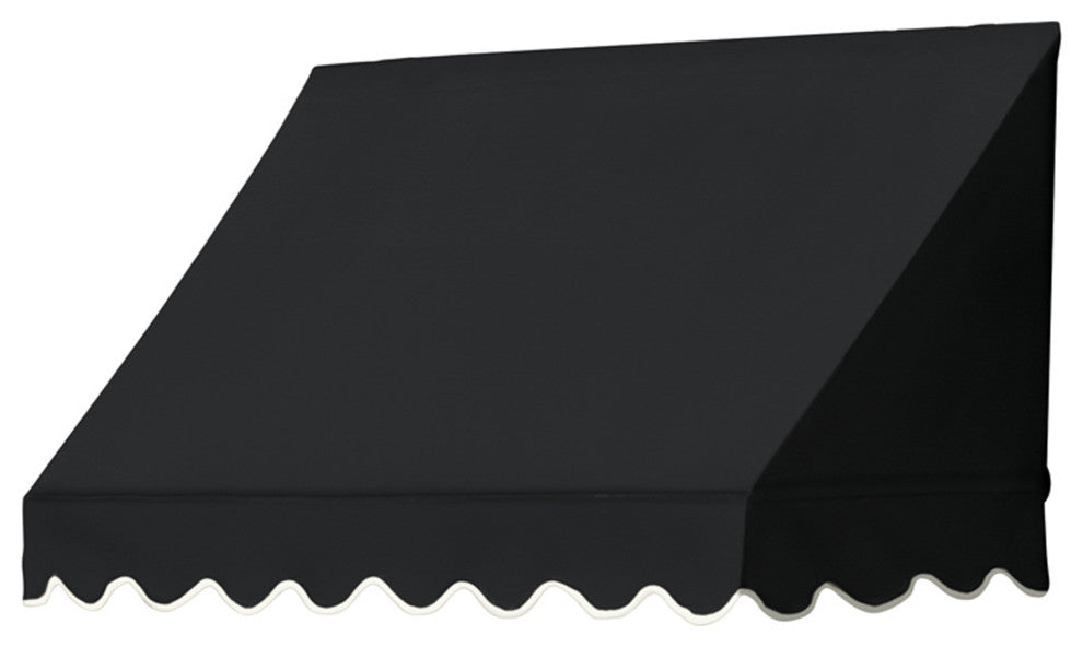Traditional Awnings in a Box, Black, 4'