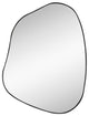 Asymmetrical Mirror, Luxury Decorative Irregular Mirror, 42x32 Black
