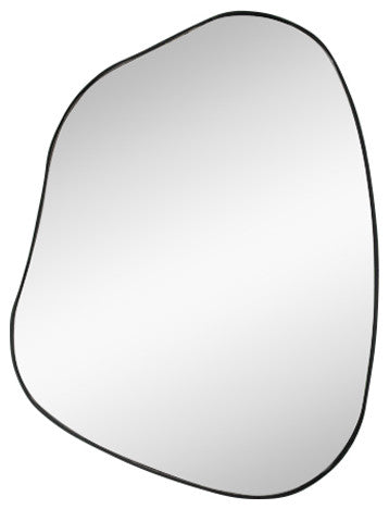 Asymmetrical Mirror, Luxury Decorative Irregular Mirror, 42x32 Black