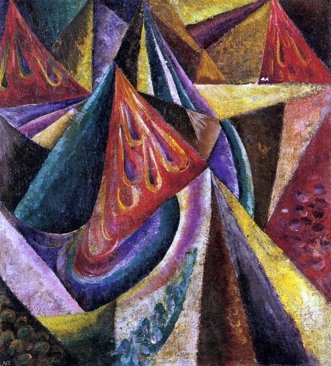 Alexander Bogomazov Abstract Composition - 20" x 25" Premium Canvas Print