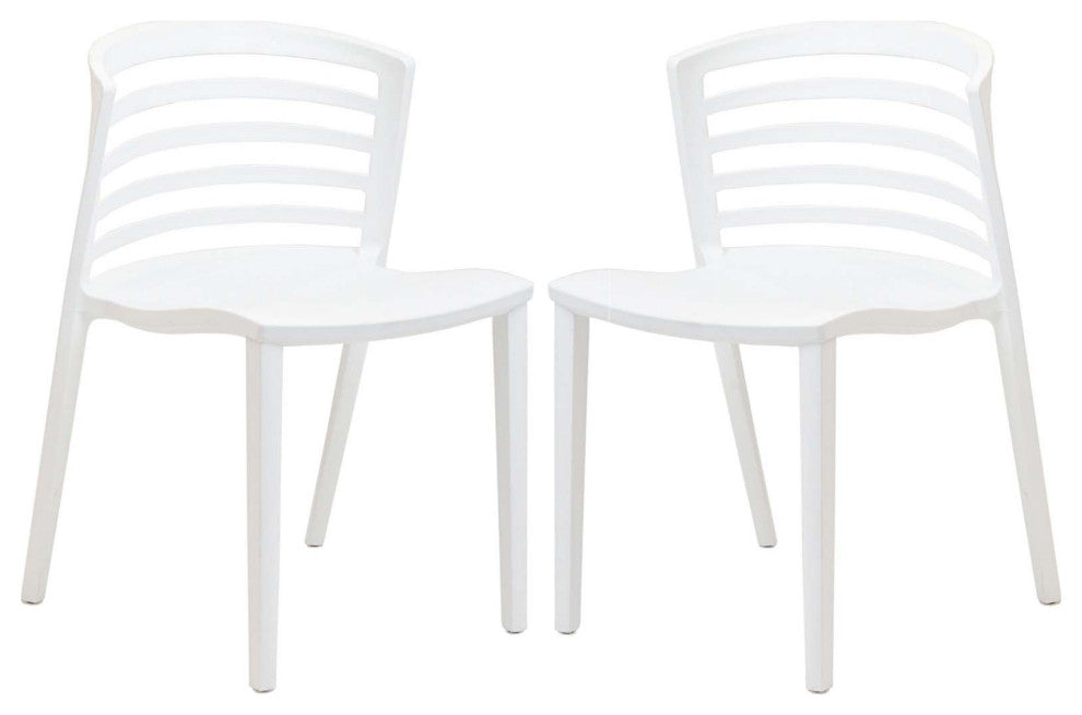 Modway Modway Curvy Dining Chairs, Set of 2, White
