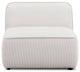 Travie Armless Chair, White Sand