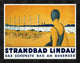 "Strandbad Lindau" Framed Canvas Giclee by Charles Metzger, 24"x19"