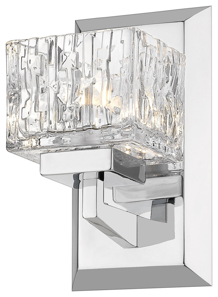Zlite 1927-1S-CH-LED 1-Light Wall Sconce, Clear