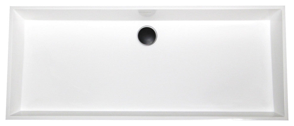 Nantucket Sinks Rectangle White Glacierstone Sink NS-GSTR36