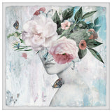 "Pastel Butterfly" Framed Painting Print, 12x12