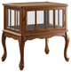 Console Table and Tray, Walnut Brown