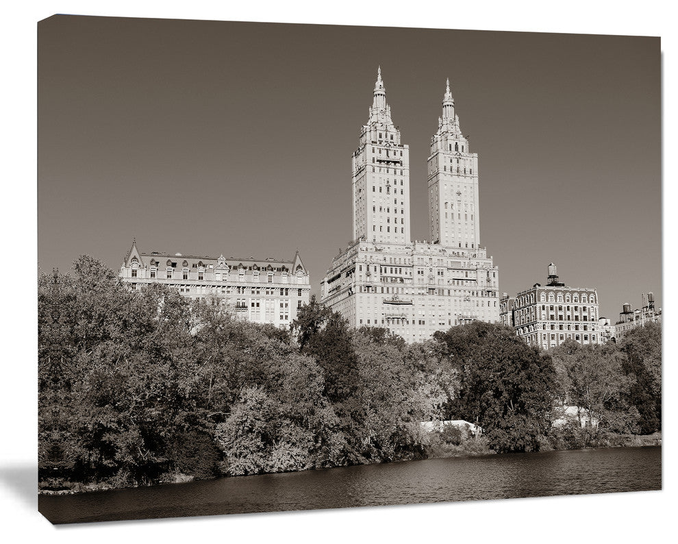 Beautiful Central Park Autumn, Extra Large Canvas Art Print, 60"x28"