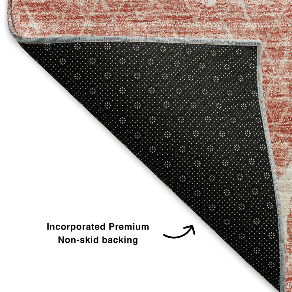 Premium Machine Washable Mayfield AMF628 Blush 2'6" x 3'10" Rug