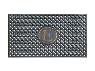 A1HC 100% Rubber Monogrammed Heavy Duty Durable Doormat 24"x39" E