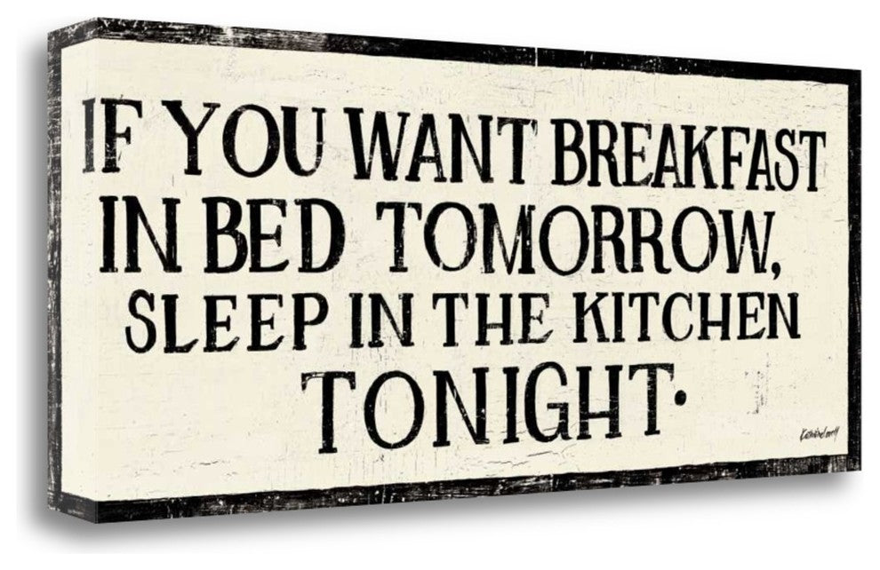 "Breakfast In Bed" By Kathrine Lovell, Giclee Print on Gallery Wrap Canvas
