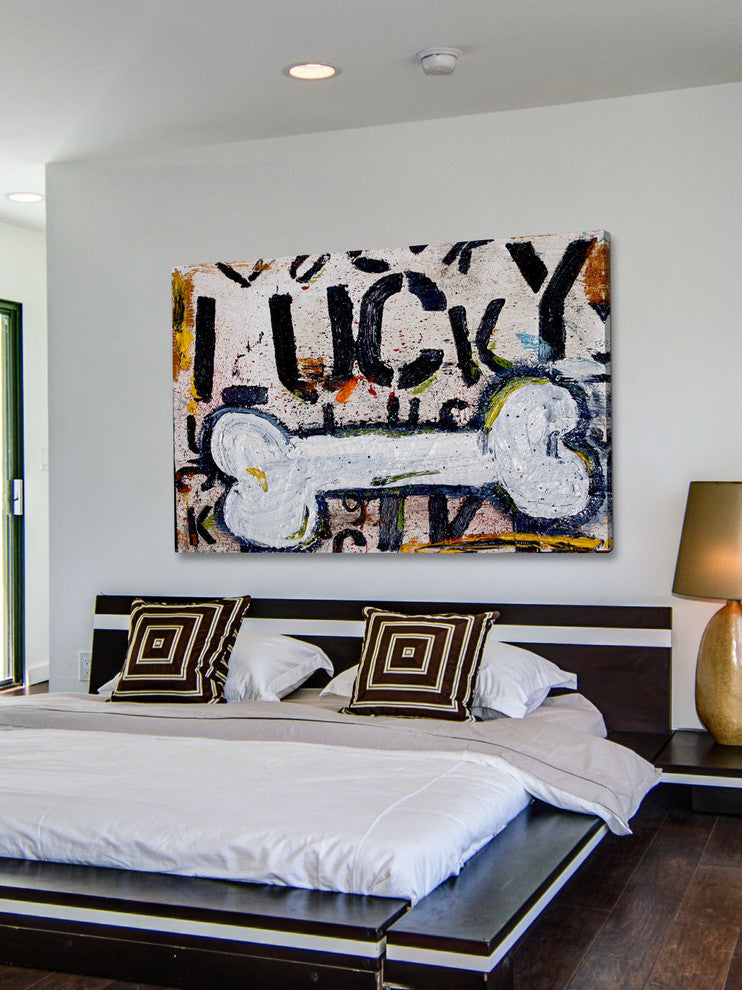 "Lucky Bone" Painting Print on Canvas by Tori Campisi