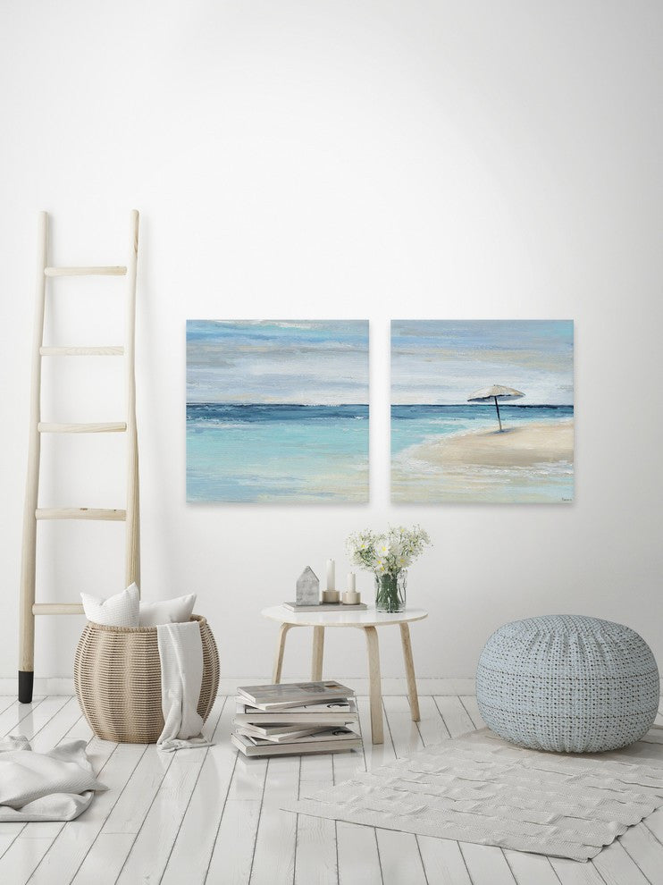 Paradise Shore II Diptych, 64"x32"