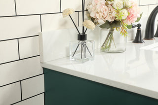 Home Living 22" Modern Green-Light Bathroom Vanity