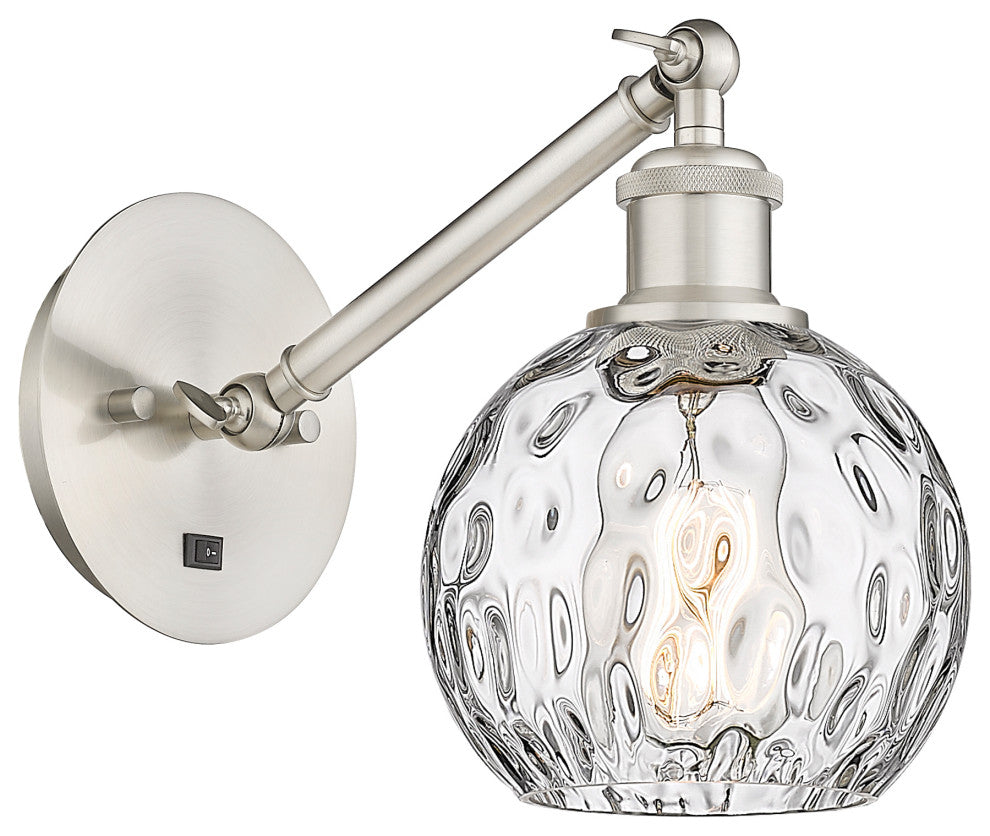 Innovations 317-1W-SN-G1215-6-LED 1 Light Sconce, Brushed Satin Nickel