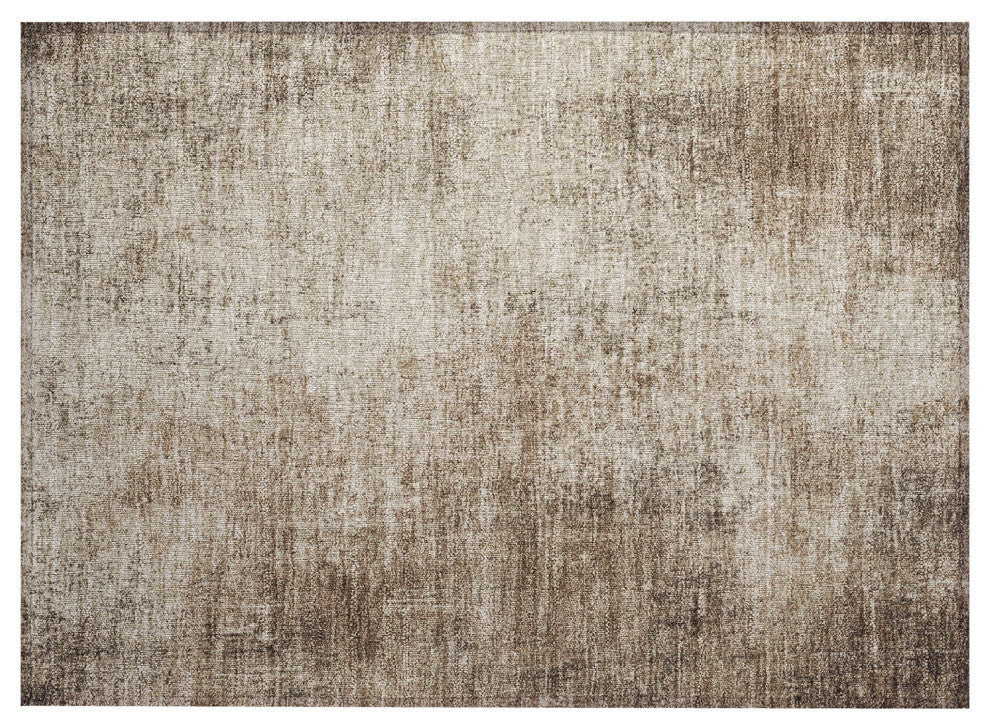 Machine Washable Indoor/Outdoor Chantille ACN1903 Taupe 1'8" x 2'6" Rug
