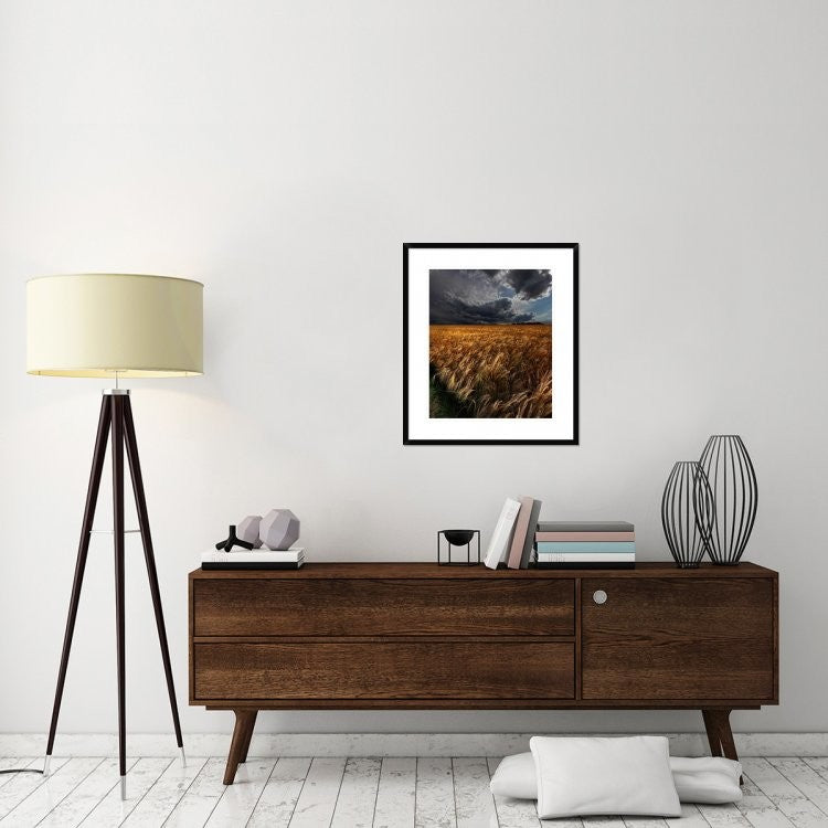 "Strohgaeu" Framed Digital Print by Franz Schumacher, 26x30"