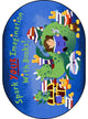 Reading Cave 7'8" X 10'9" Oval Area Rug, Color Multi