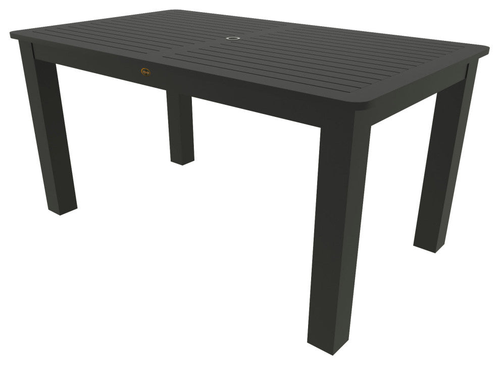 Rectangular 42x72 Counter Table, Weathered Acorn, Black