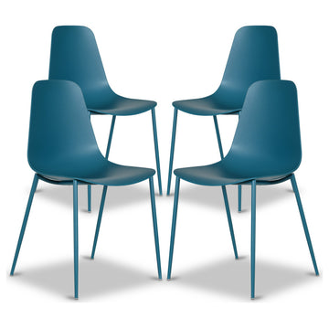 Poly and Bark Isla Chair, Ocean Teal, Set of 4