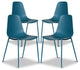 Poly and Bark Isla Chair, Ocean Teal, Set of 4