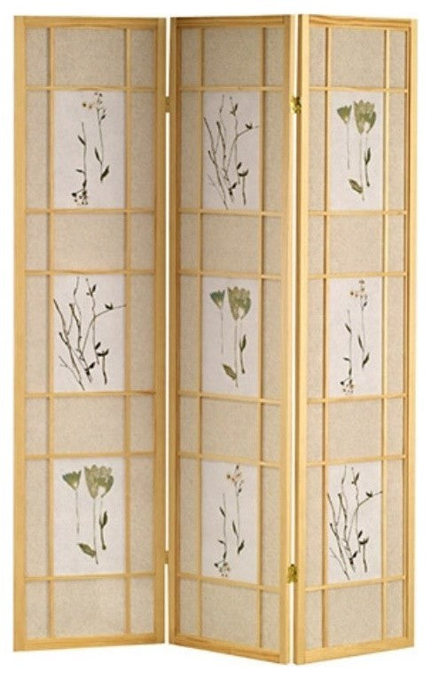 3 Panel Shoji Screen, Natural