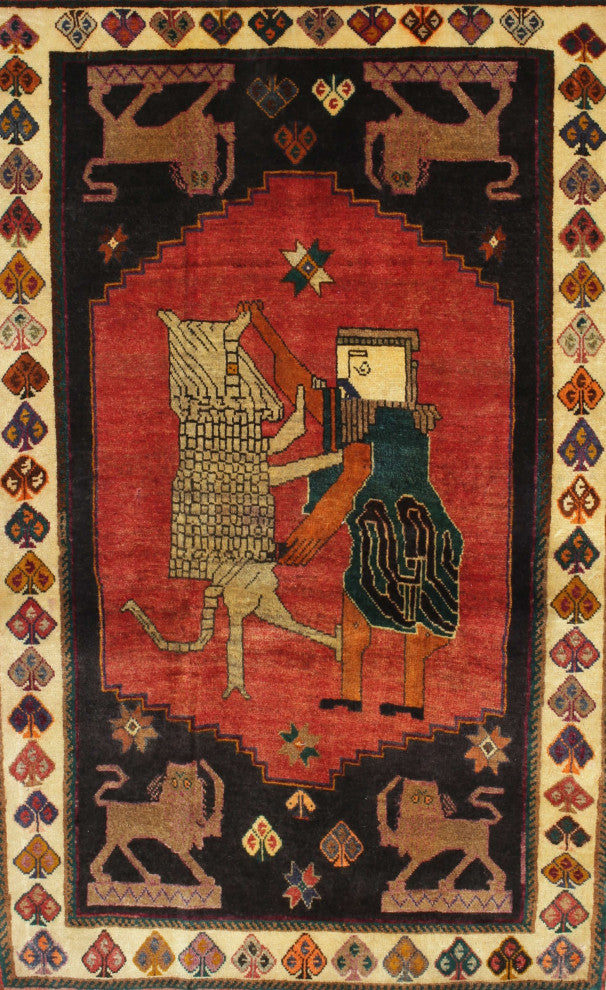 Ahgly Company Indoor Rectangle Traditional Area Rugs, 2' x 4'