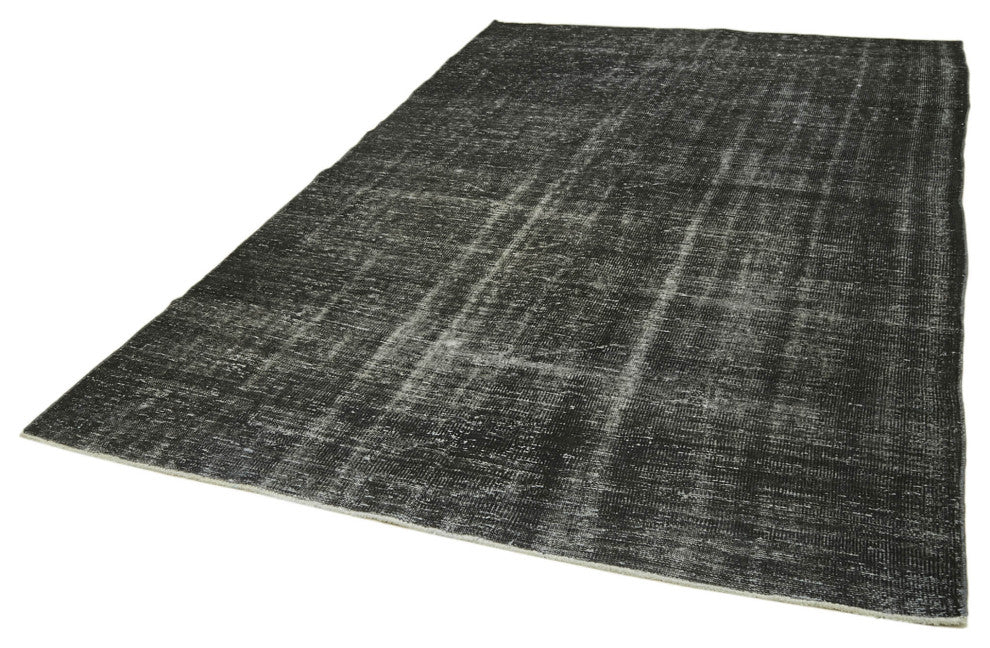 Rug N Carpet - Handwoven Turkish 6' 1'' x 9' 4'' Distressed Over-dyed Rug
