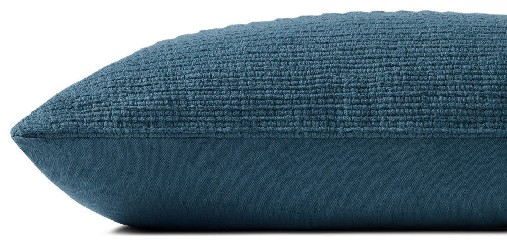 Chris Loves Julia x Loloi Harvey Blue 12'' x 27'' Cover With Down Pillow