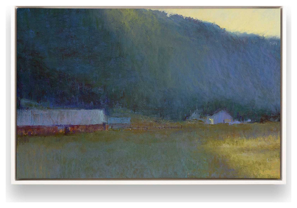 "Riverside Journey" - Peaceful River Landscape Canvas Art