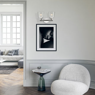 Catania 2-Light Polished Chrome Vanity Sconce