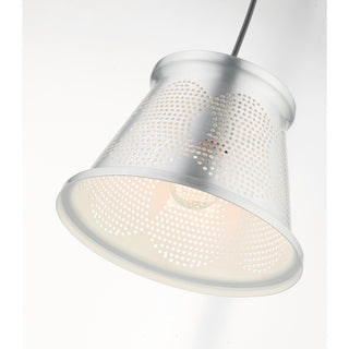 Livex Lighting Pendants 1 Light Brushed Aluminum Pendant