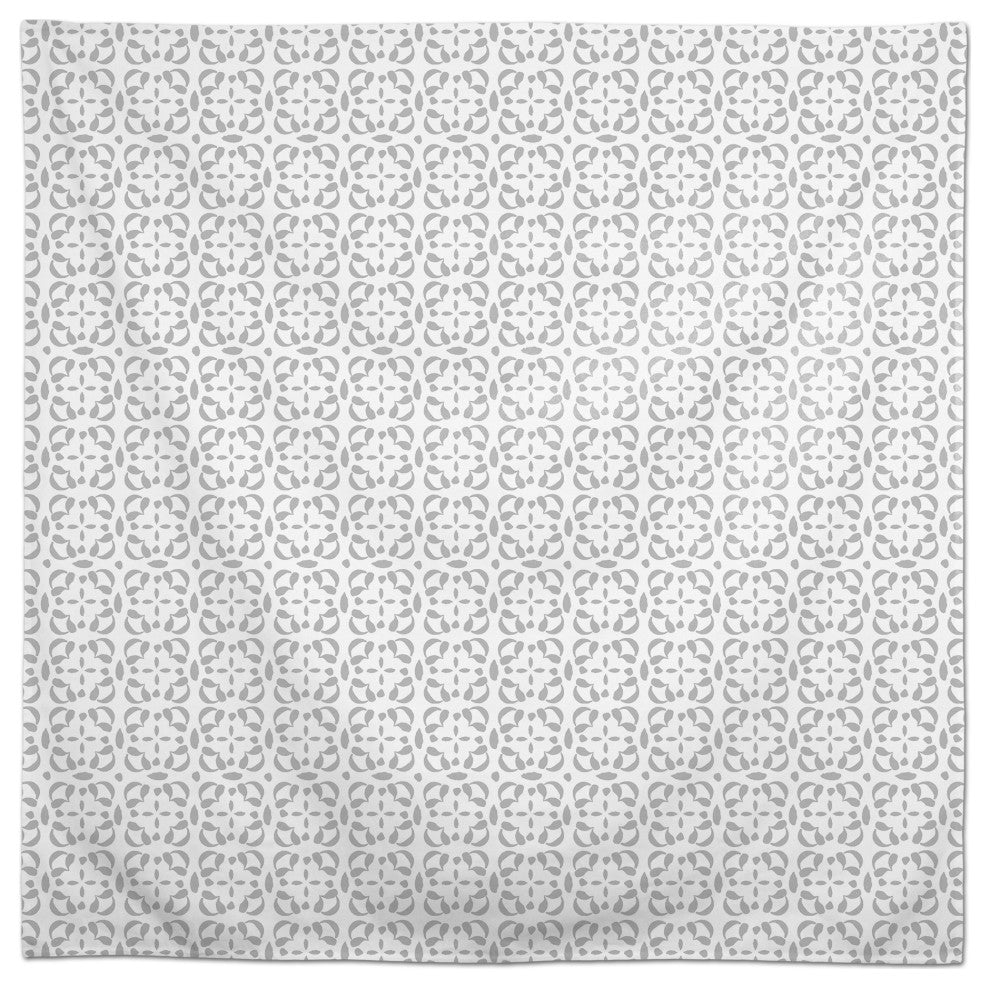 Tile Pattern Gray 2 58x58 Tablecloth