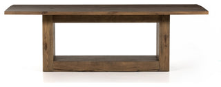 Perrin Dining Table 93, Rustic Fawn
