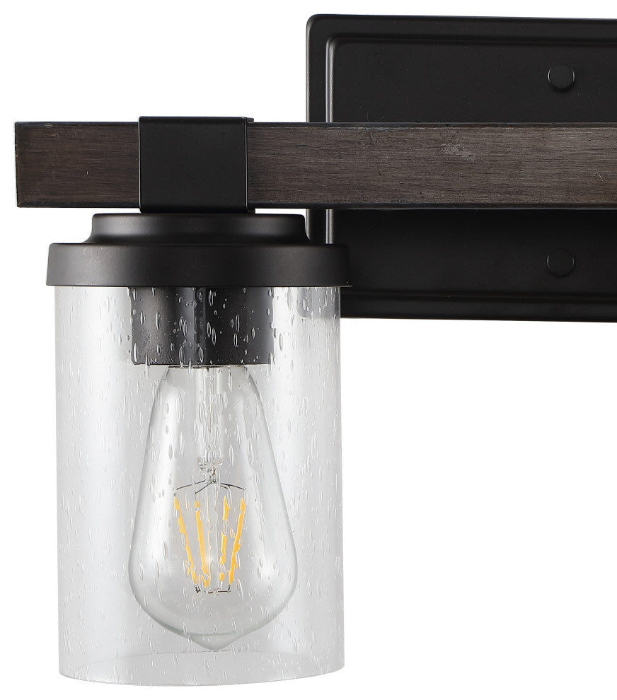Bungalow Iron LED Vanity Light, Oil Rubbed Bronze, 2 Bulb