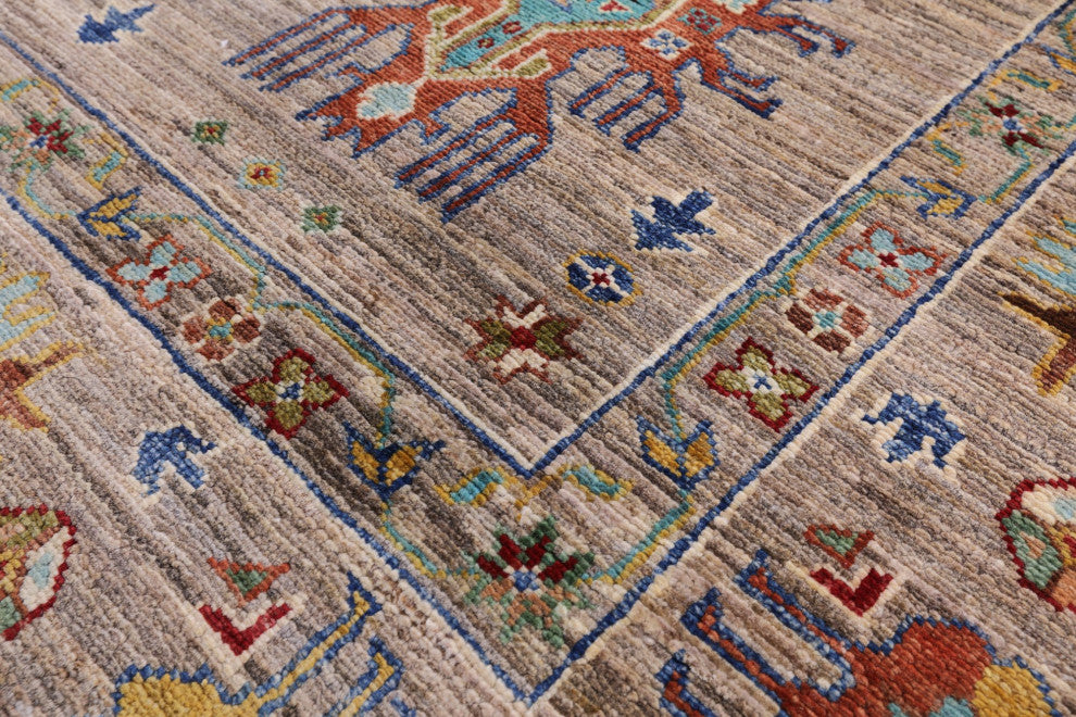 5' 8" X 7' 11" Hand-Knotted Persian Wool Rug - Q12470